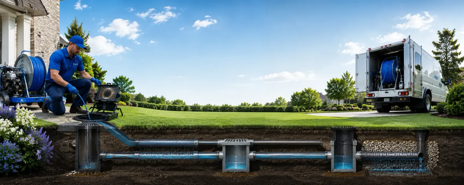 Outdoor drain cleaning information for Hull, TX